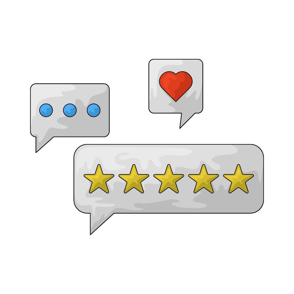 Marketing feedback illustration vector
