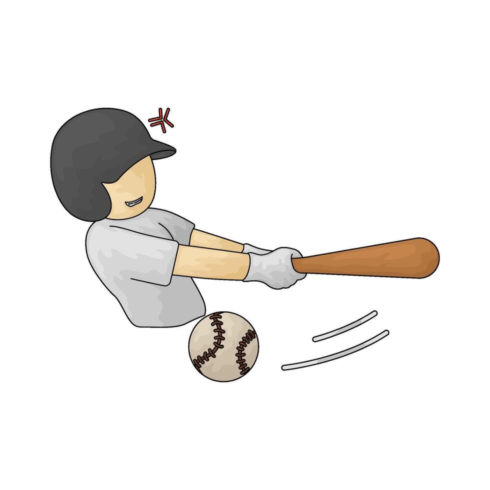 illustration of Best Baseball player vector