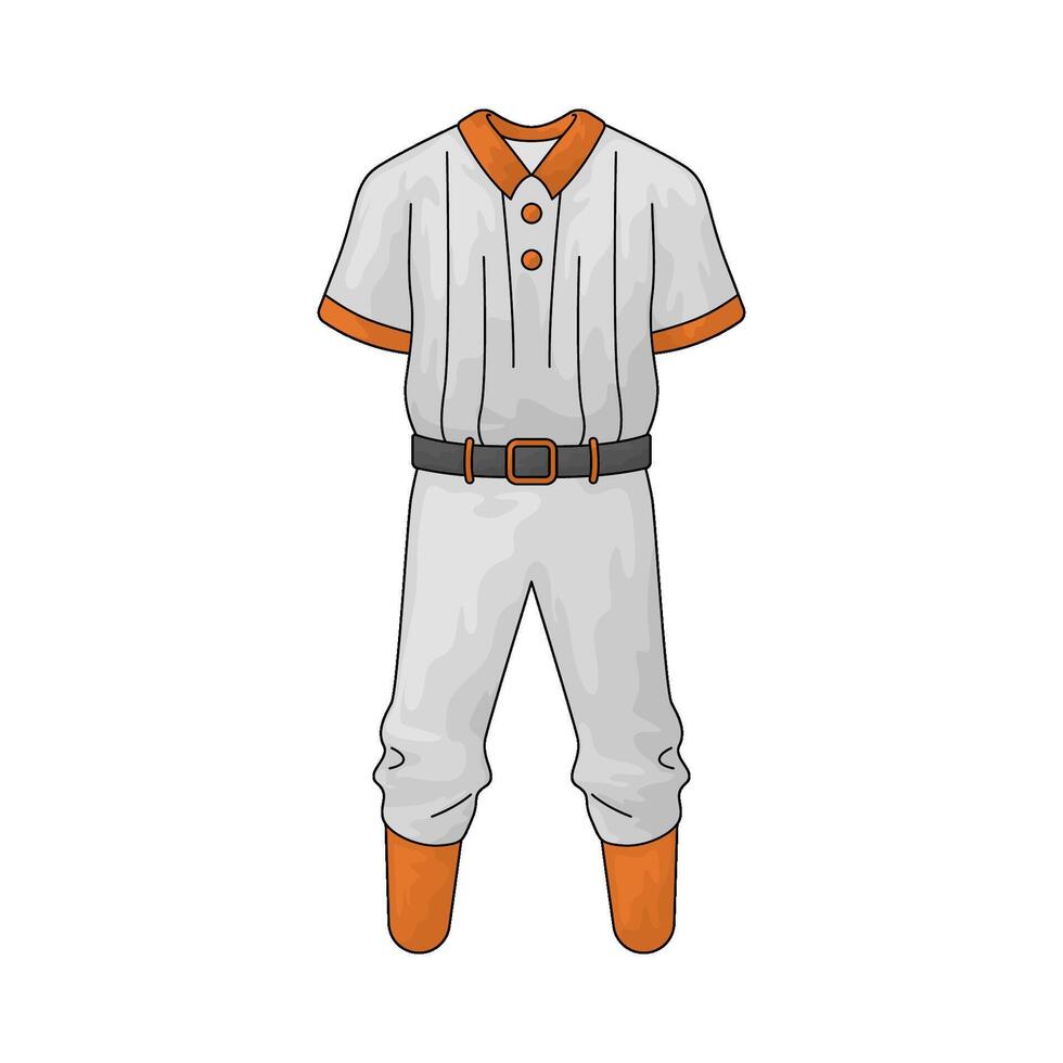 illustration of baseball uniform vector