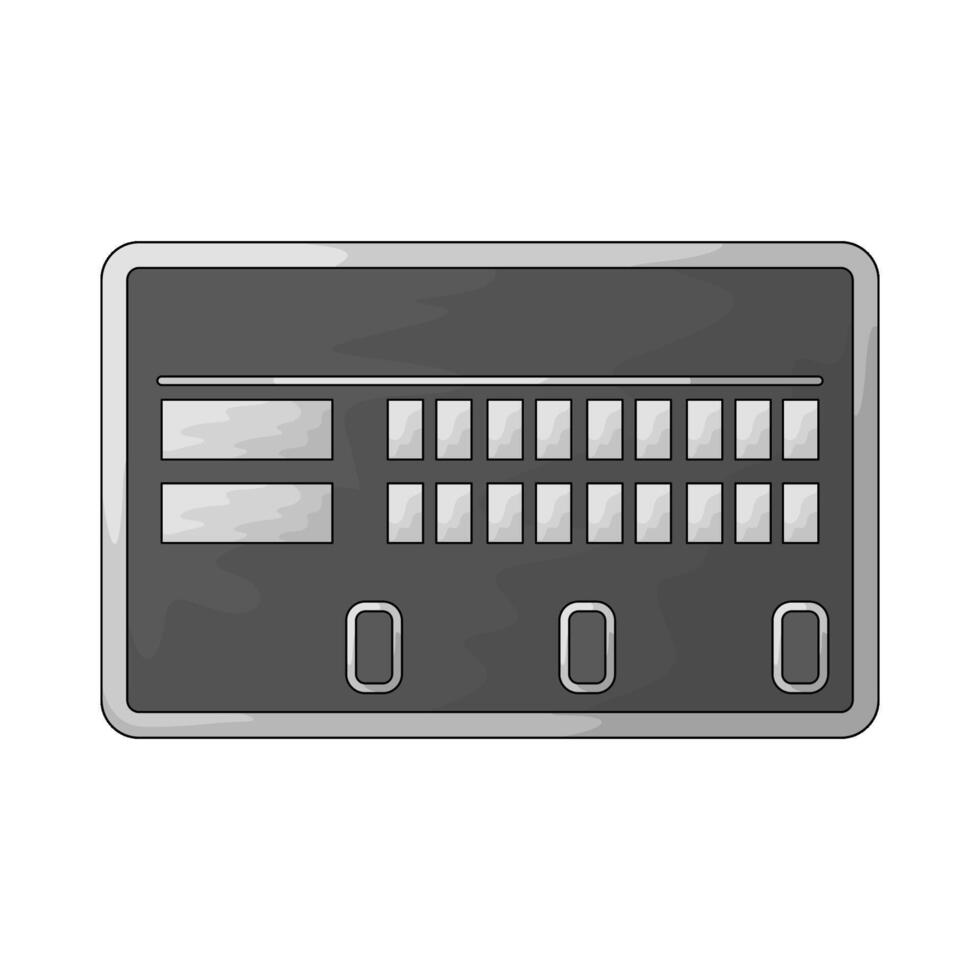 Baseball score board vector
