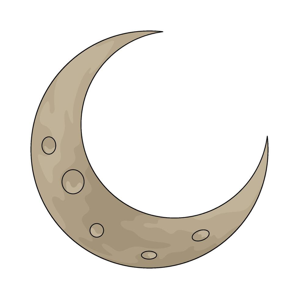 islamic crescent moon vector