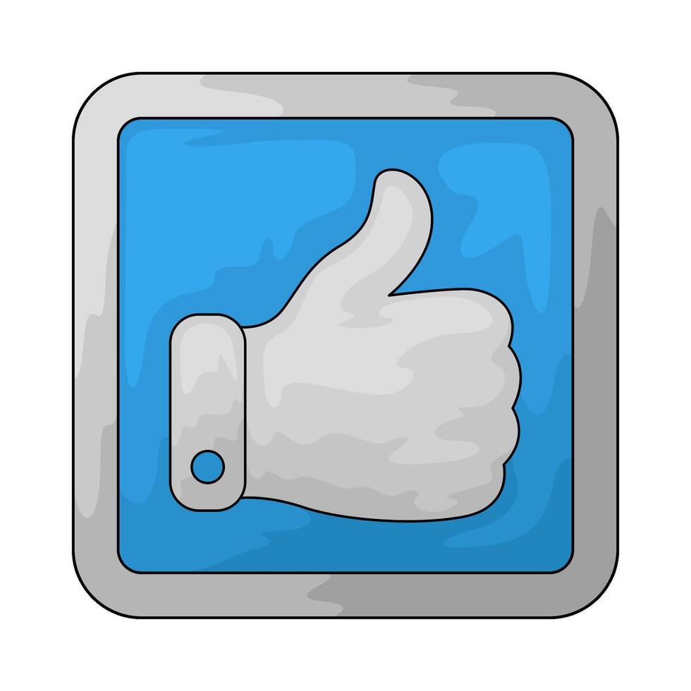 Podcast like button vector