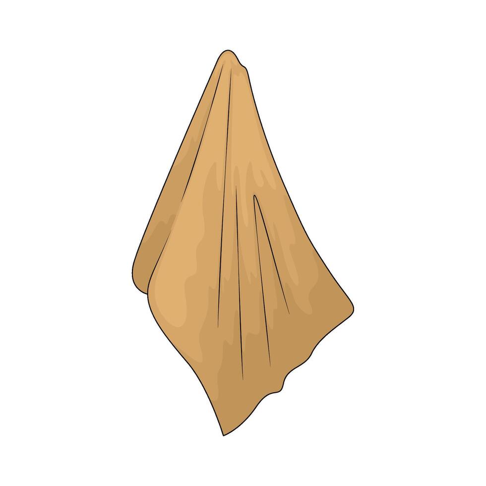 Travel towel illustration vector