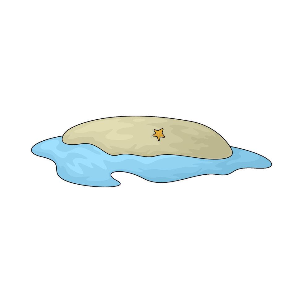 illustration of starfish in the sea vector