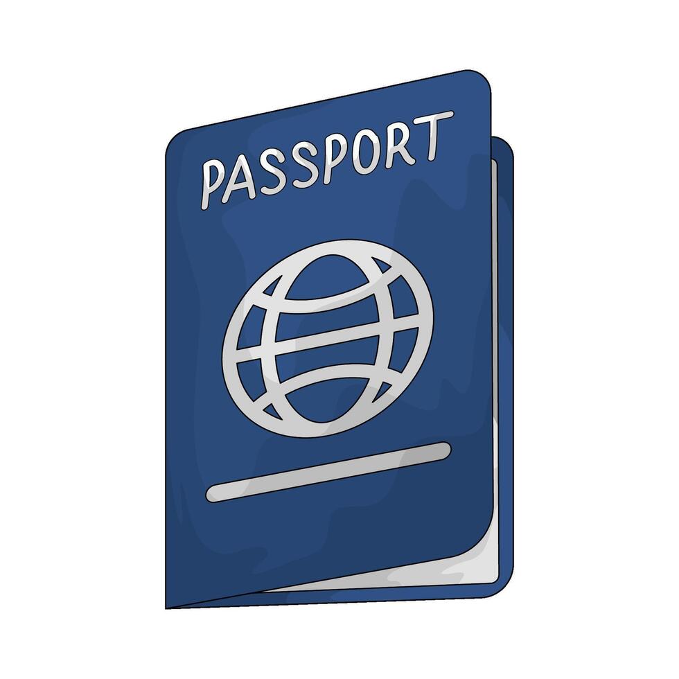 passport books illustration vector