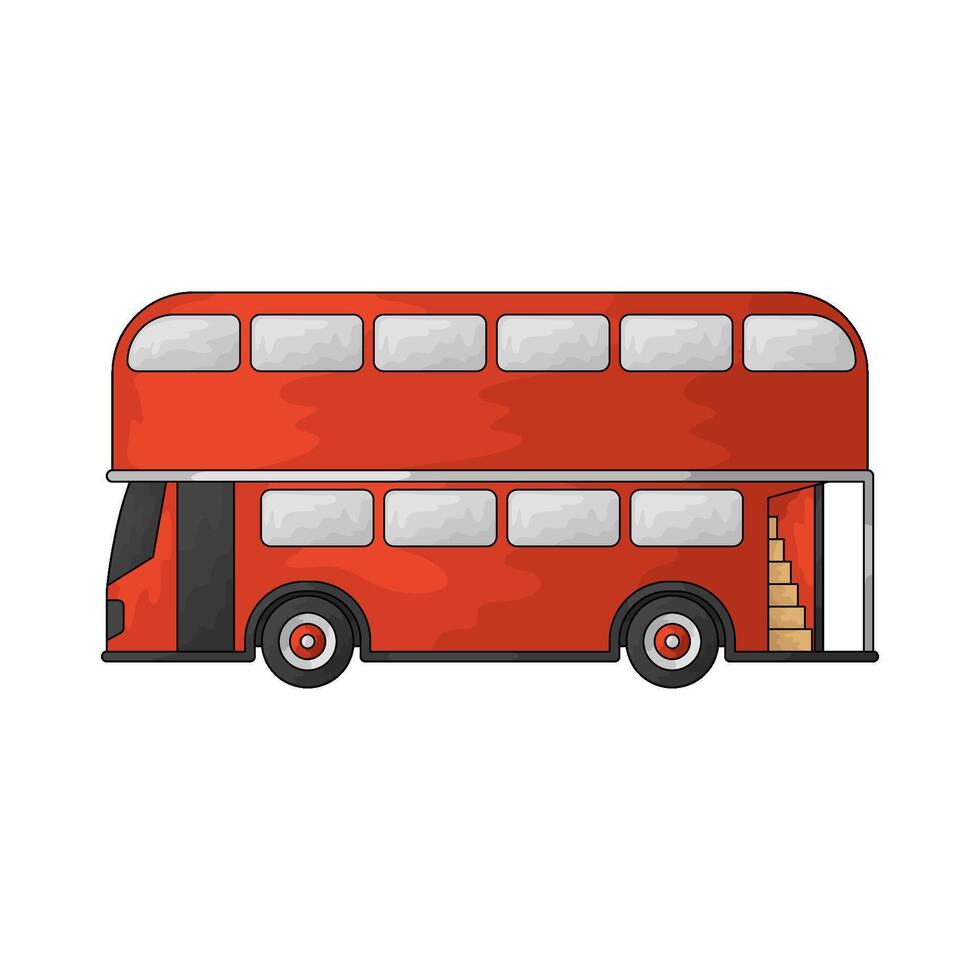double decker bus vector