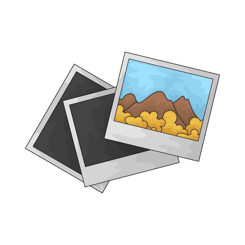 illustration of polaroid picture vector