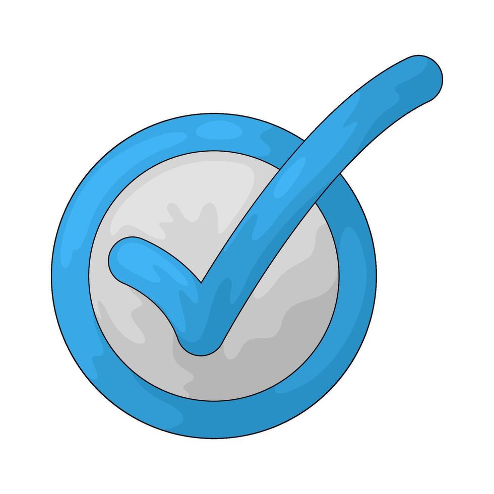 approved tick illustration vector