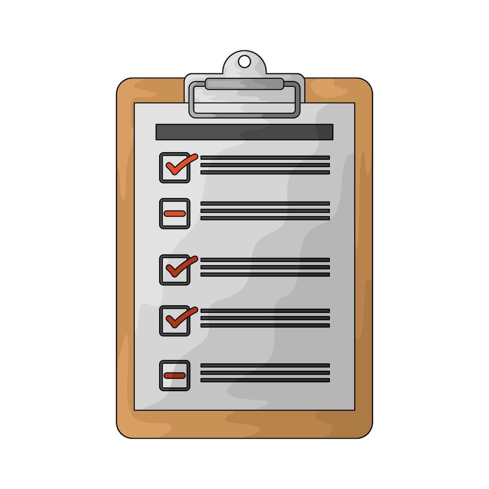 delivery list clipboard vector