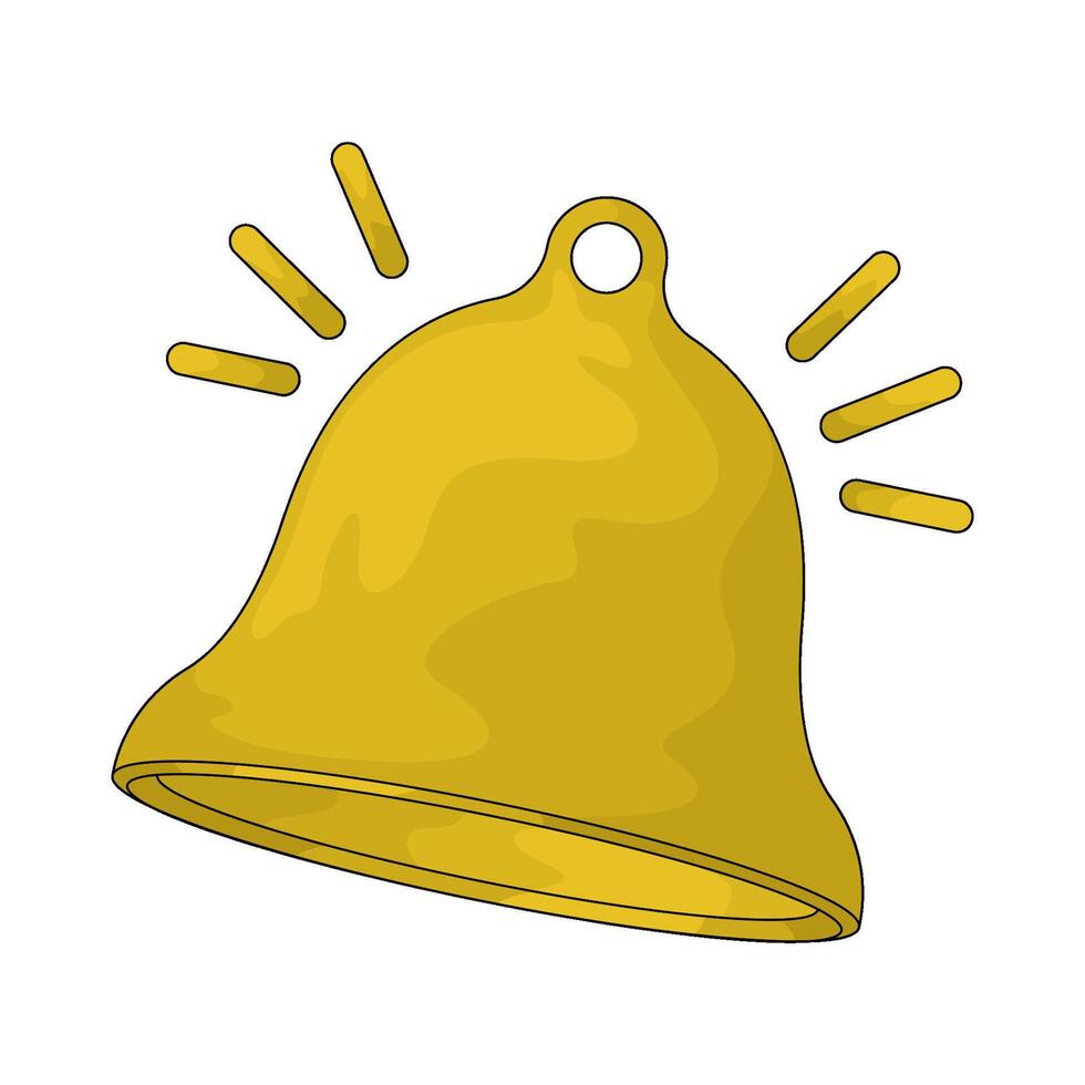Bell rings illustration vector