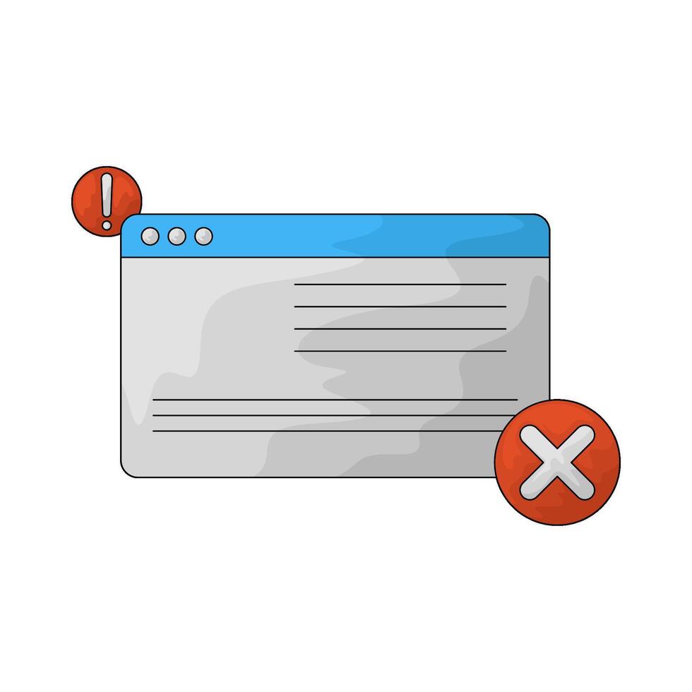 Operation website illustration vector