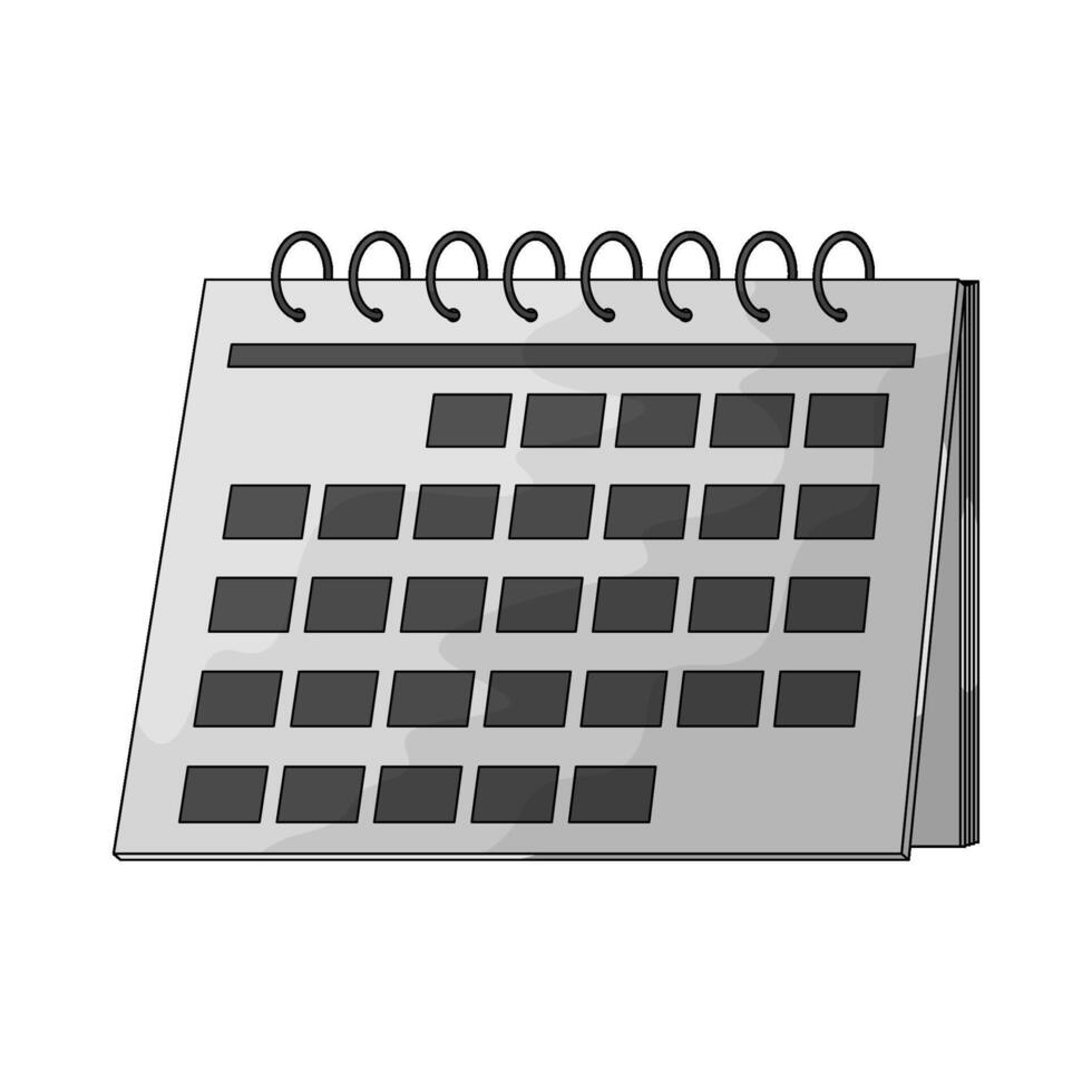 blank calendar illustration vector