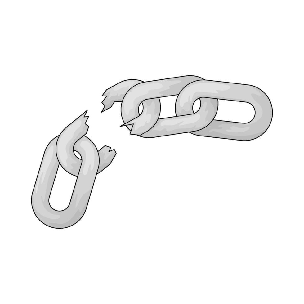 Protest broken chain vector