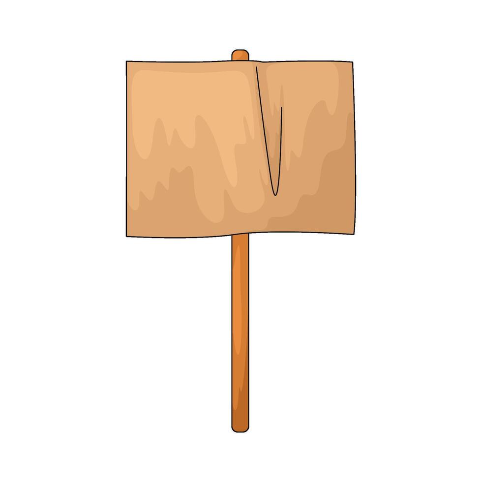 Protest sign board vector
