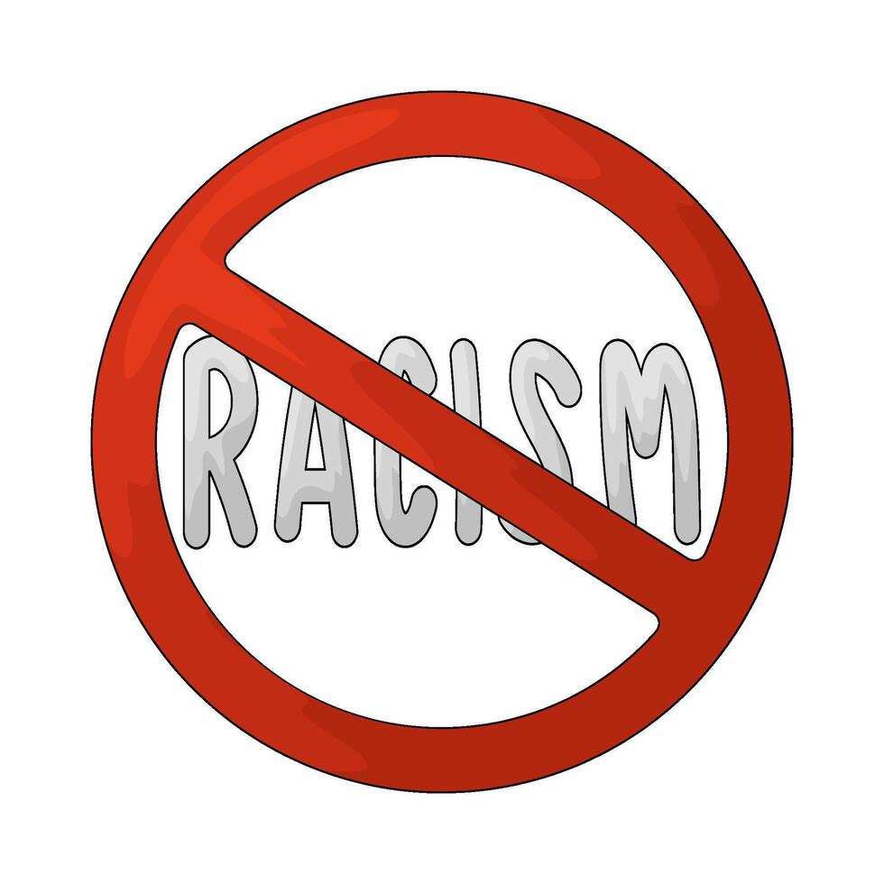 racism symbol illustration vector