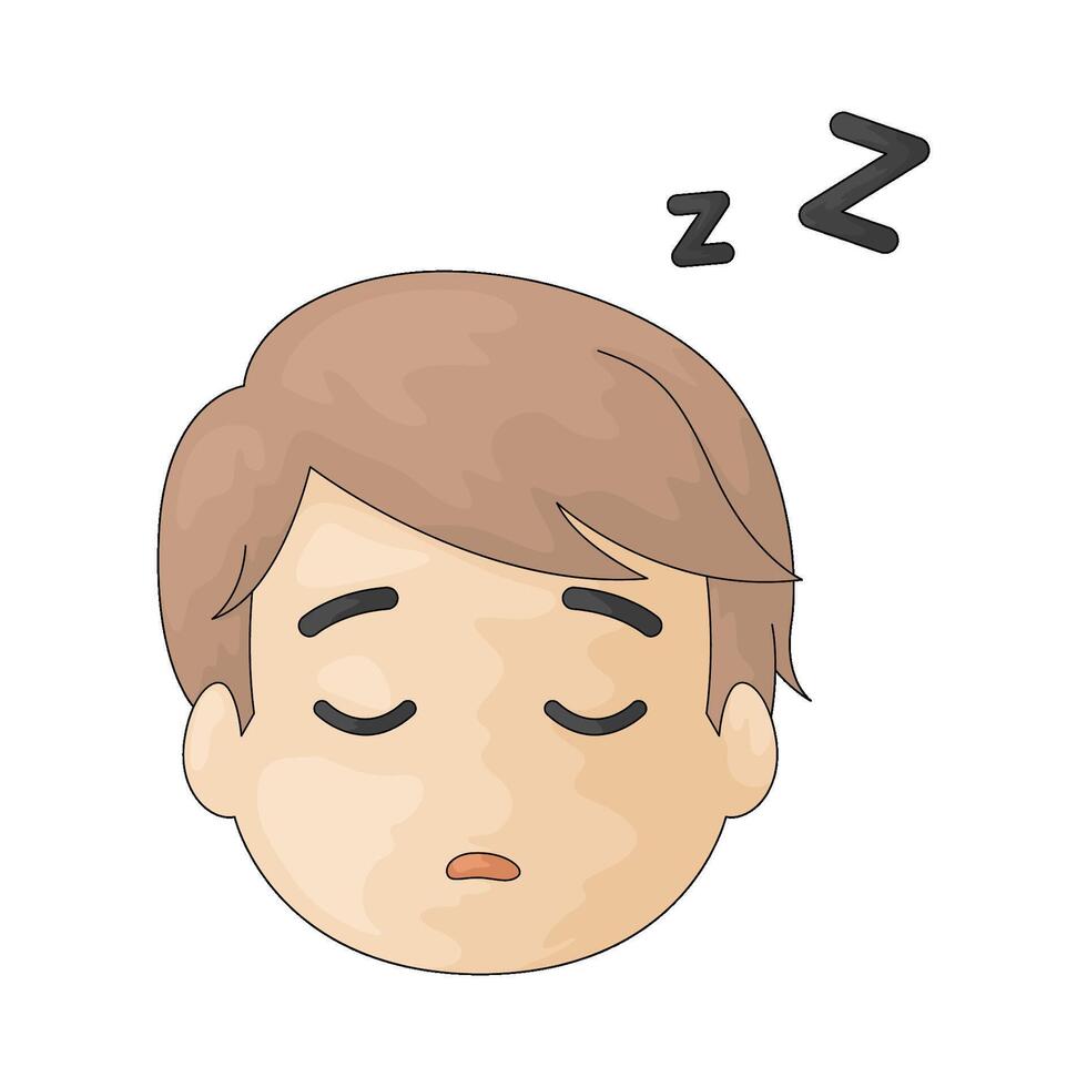 sleeping man illustration vector