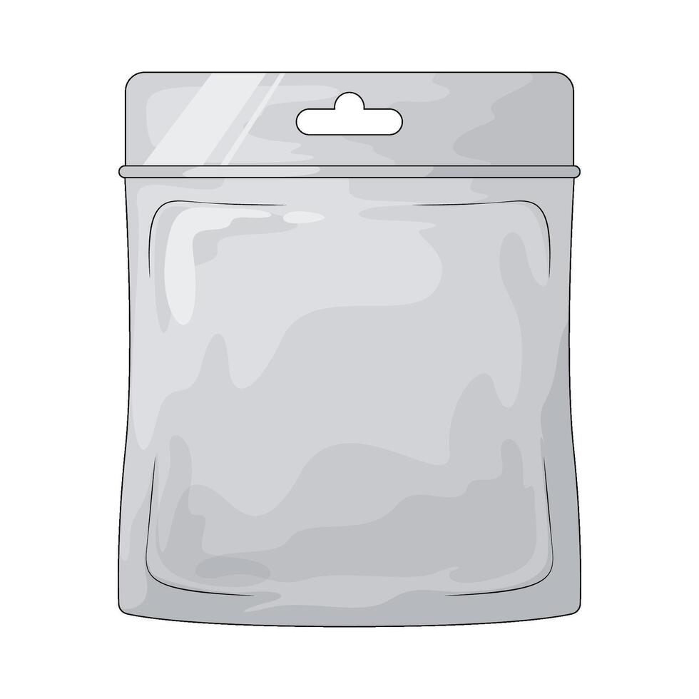 illustration of plastic pouch vector