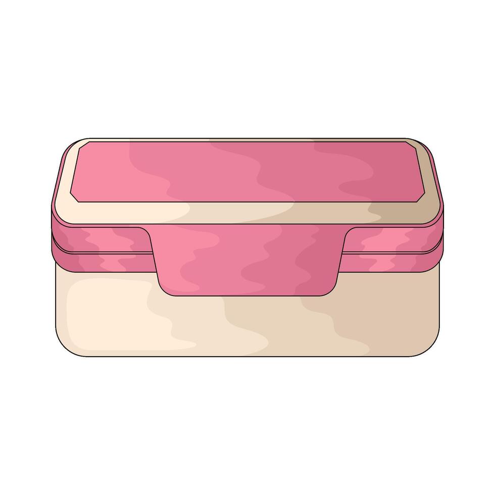 illustration of plastic food container vector