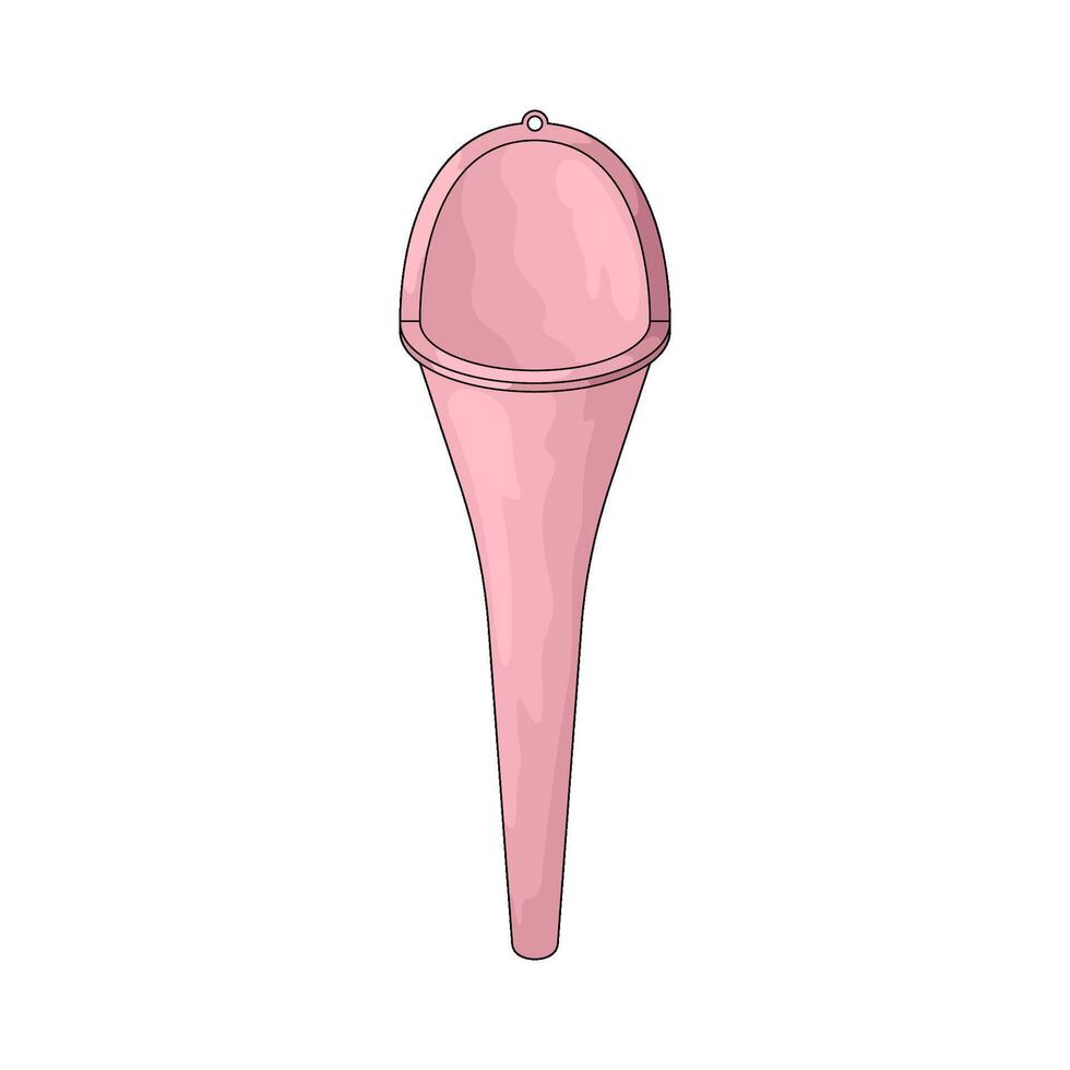 illustration of a plastic spoon vector