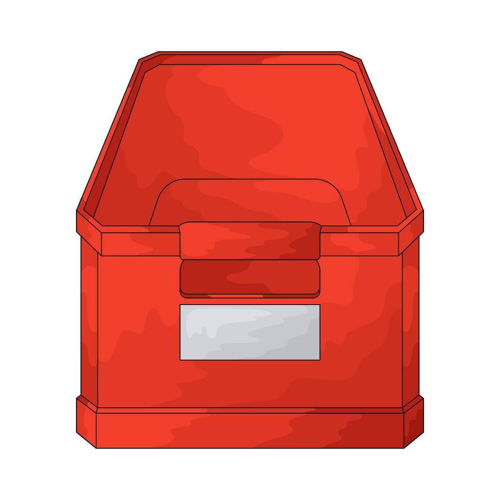 illustration of a plastic storage vector