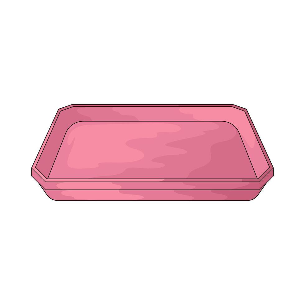 illustration of plastic tray vector
