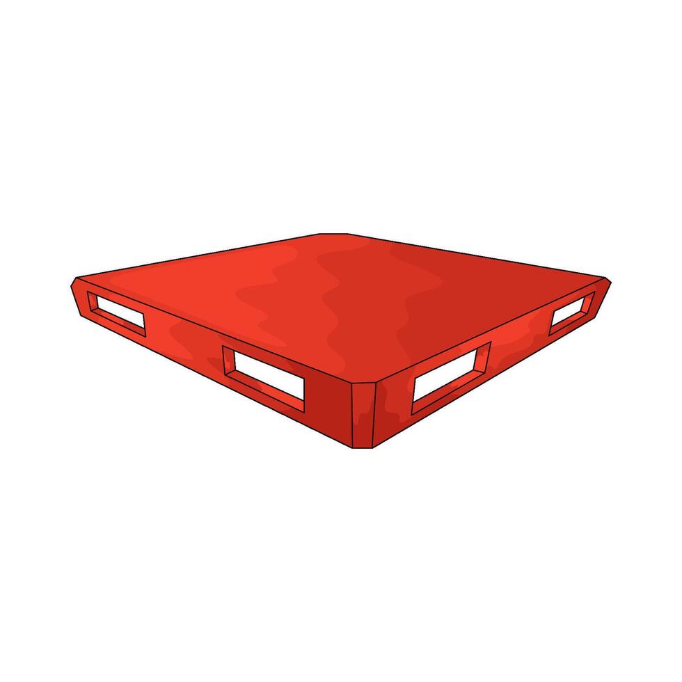 illustration of plastic pallet vector