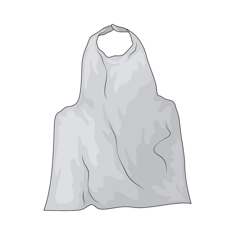 illustration of plastic apron vector