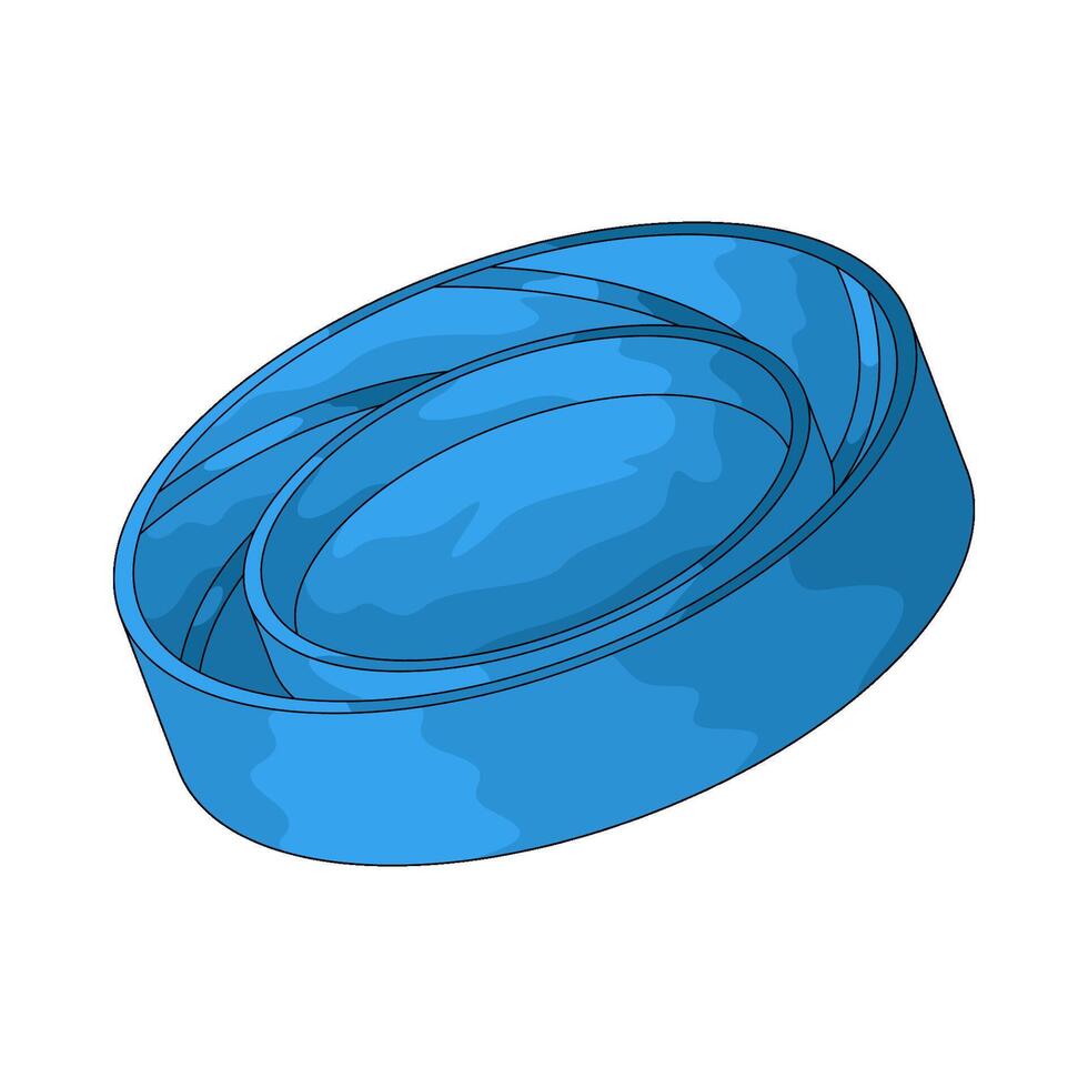 illustration of plastic cap vector