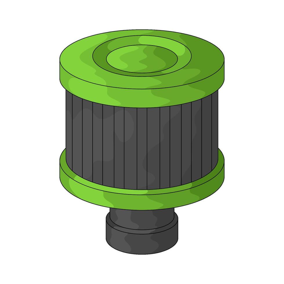 Car air filter vector