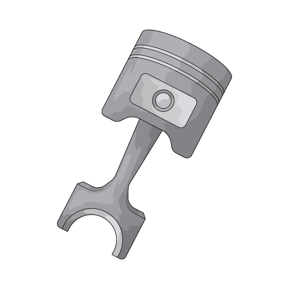 Car piston illustration vector