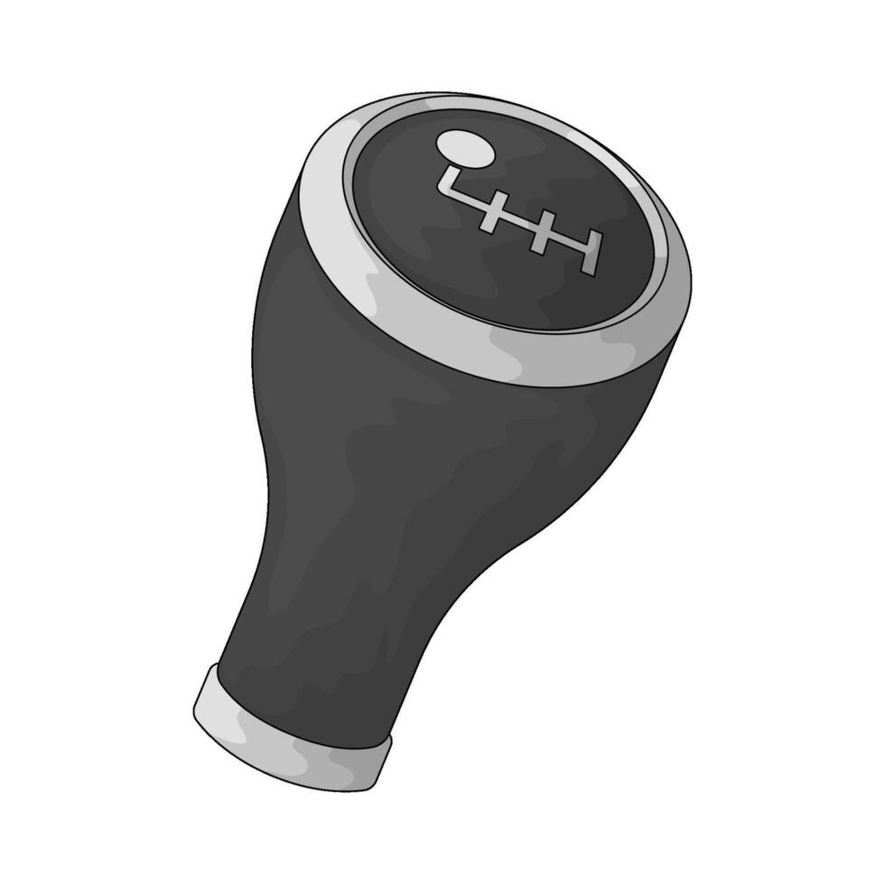 Car gear shift parts illustration vector