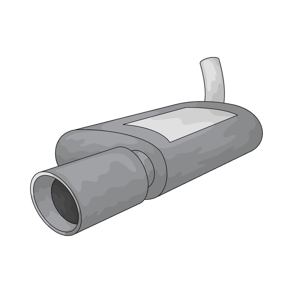 Car exhaust pipe illustrations vector
