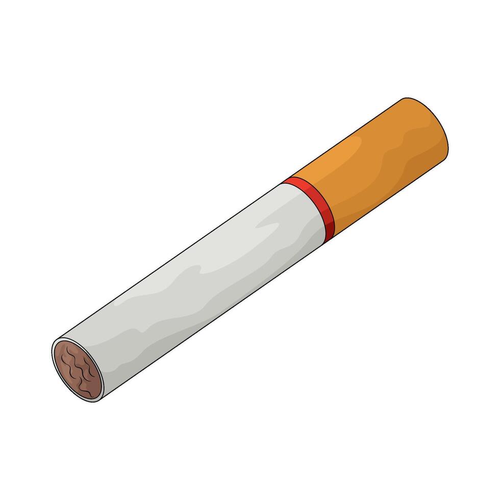 illustration of a cigarette vector