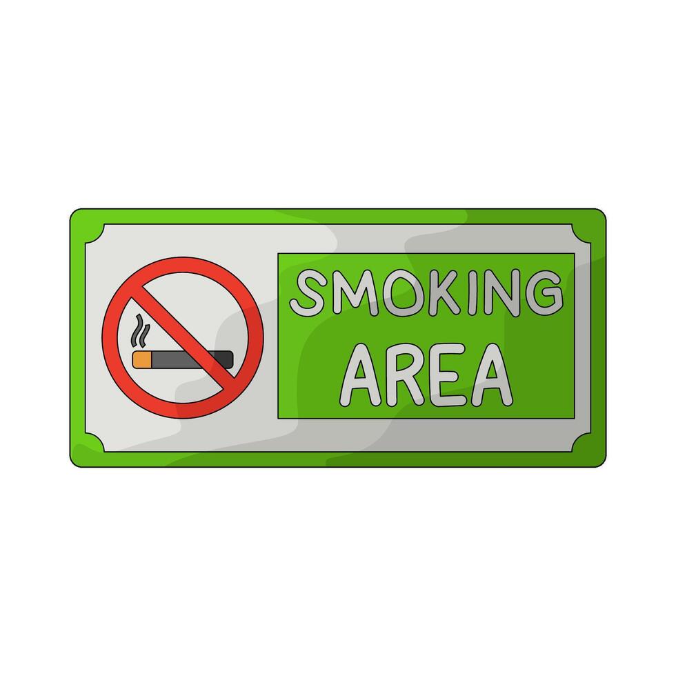 no smoking area symbol vector
