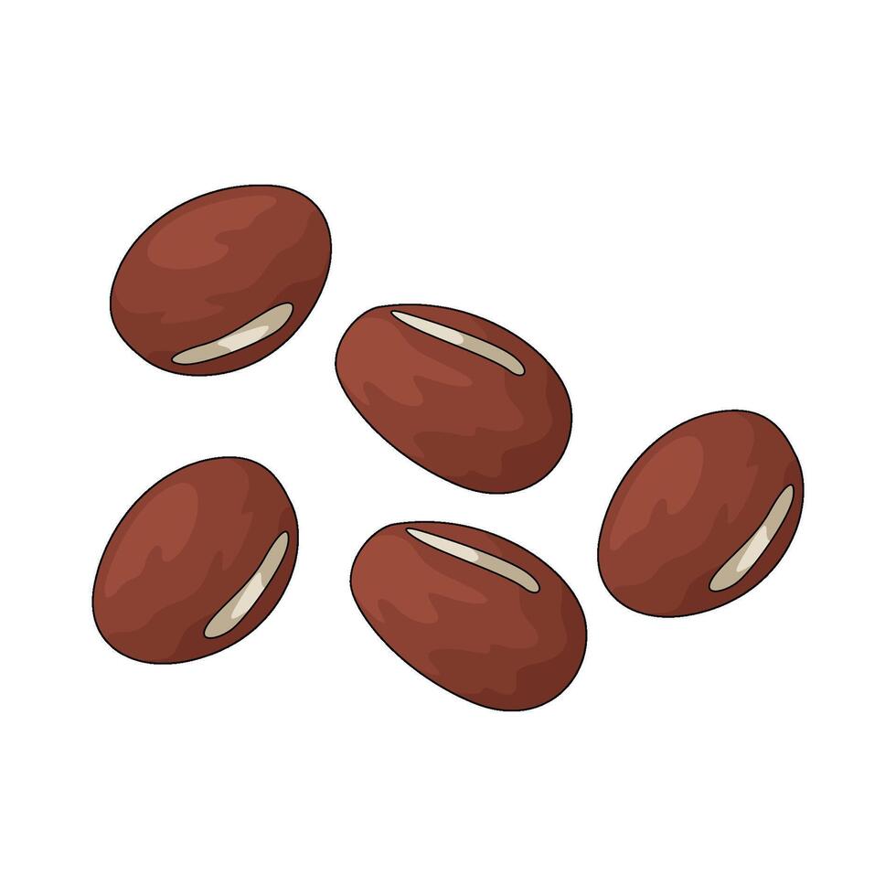 healthy beans illustration vector