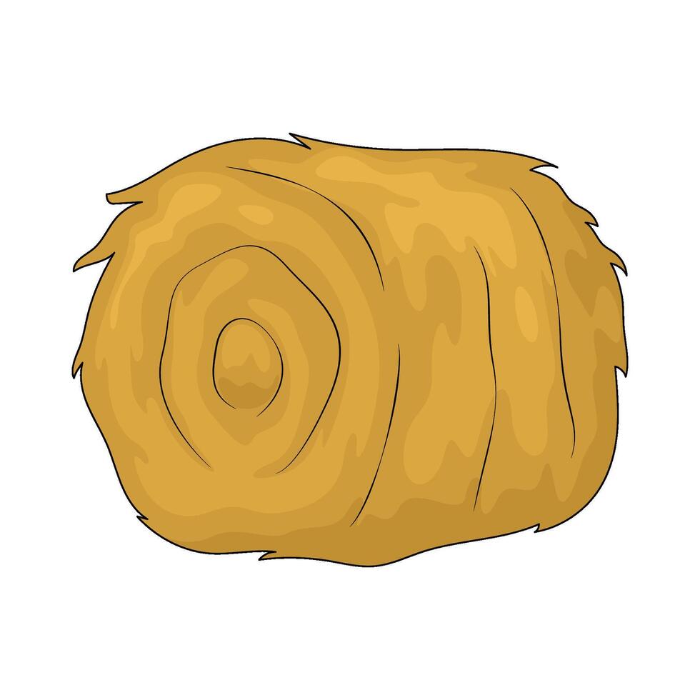 illustration of hay bale vector