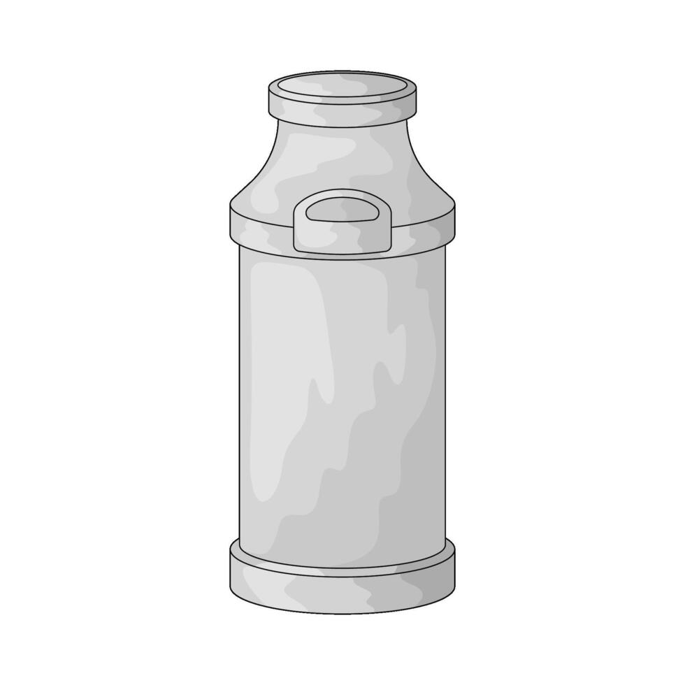 Farm milk can vector