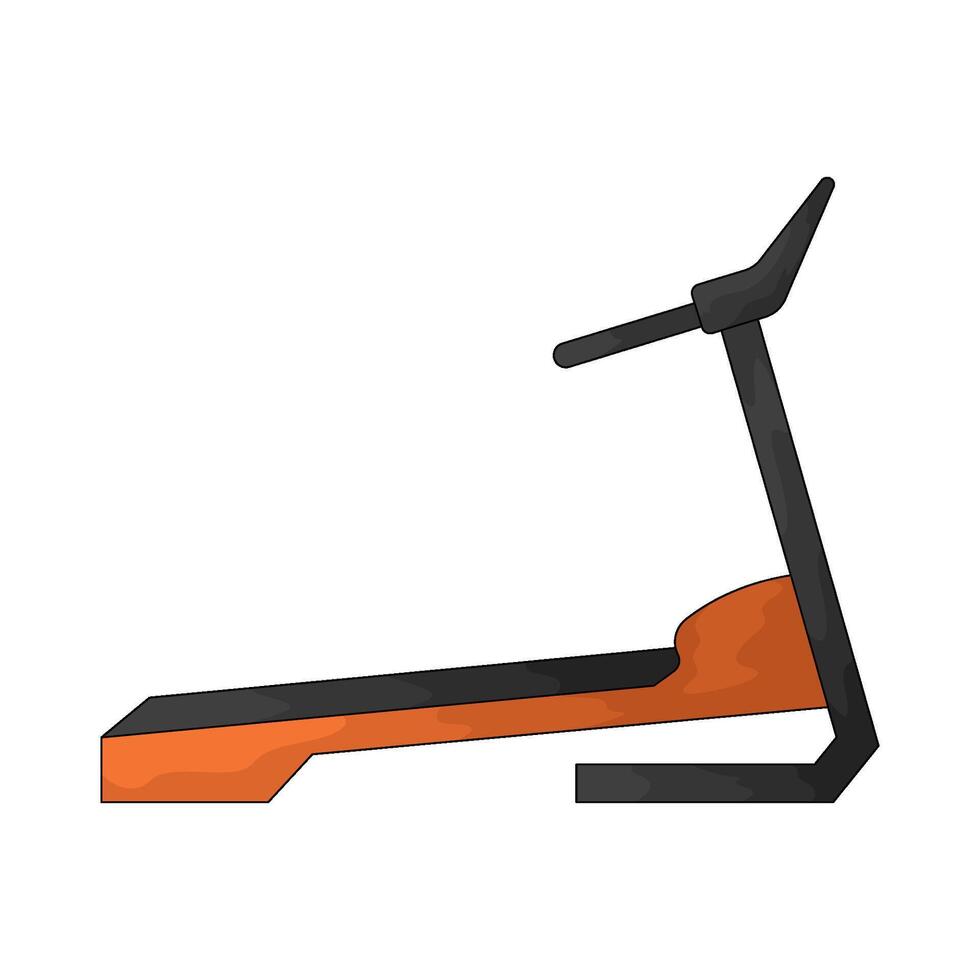 Gym treadmill illustrations vector
