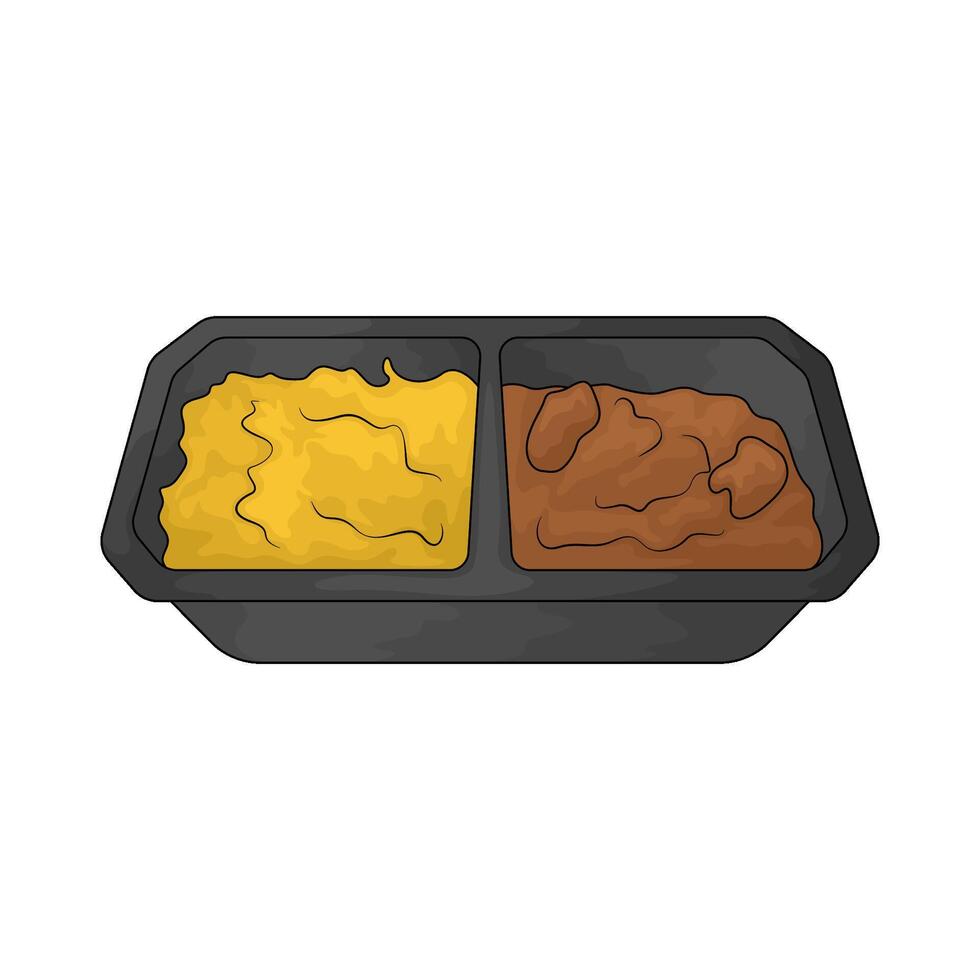 instant food for diet vector