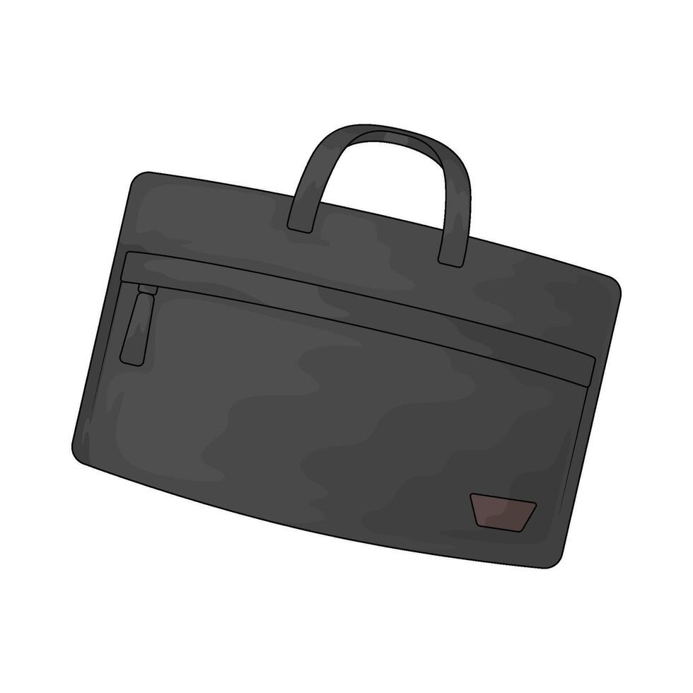 black laptop bag vector