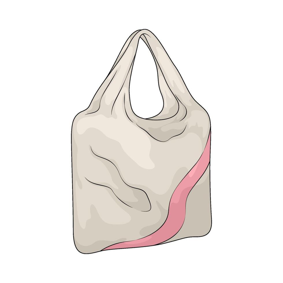 white plastic bags illustration vector