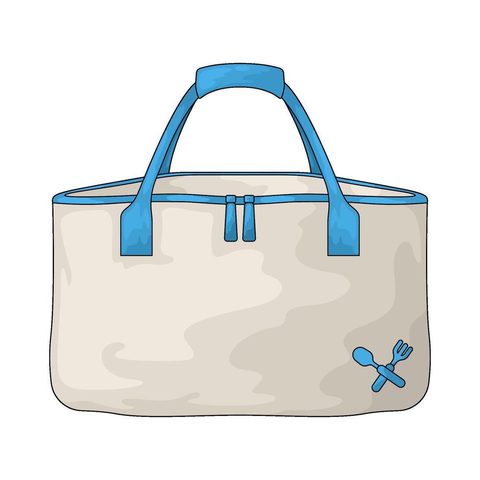 lunch bag illustration vector