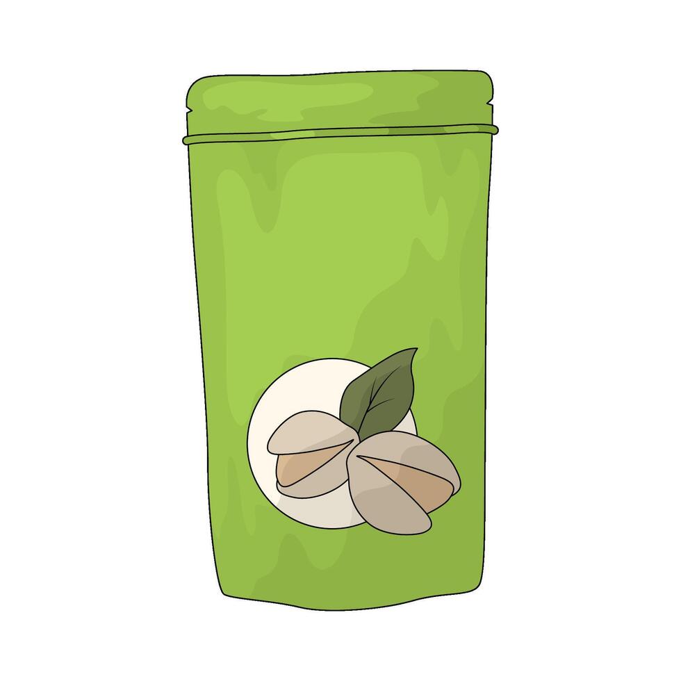 illustration of nut bag vector