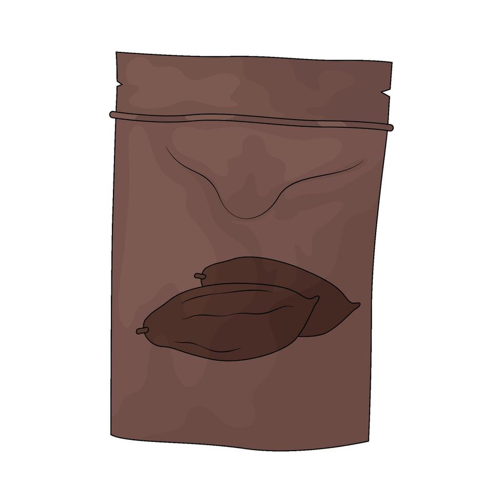 illustration of choco bag vector