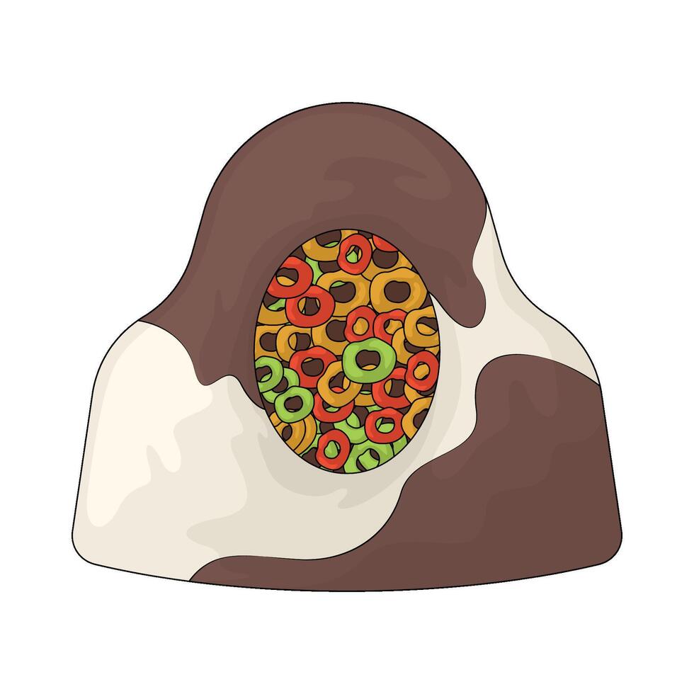 illustration of cereal bag vector