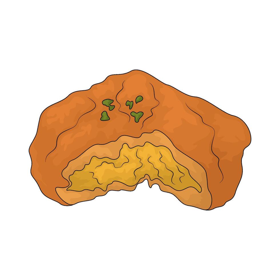 crispy fried chicken vector