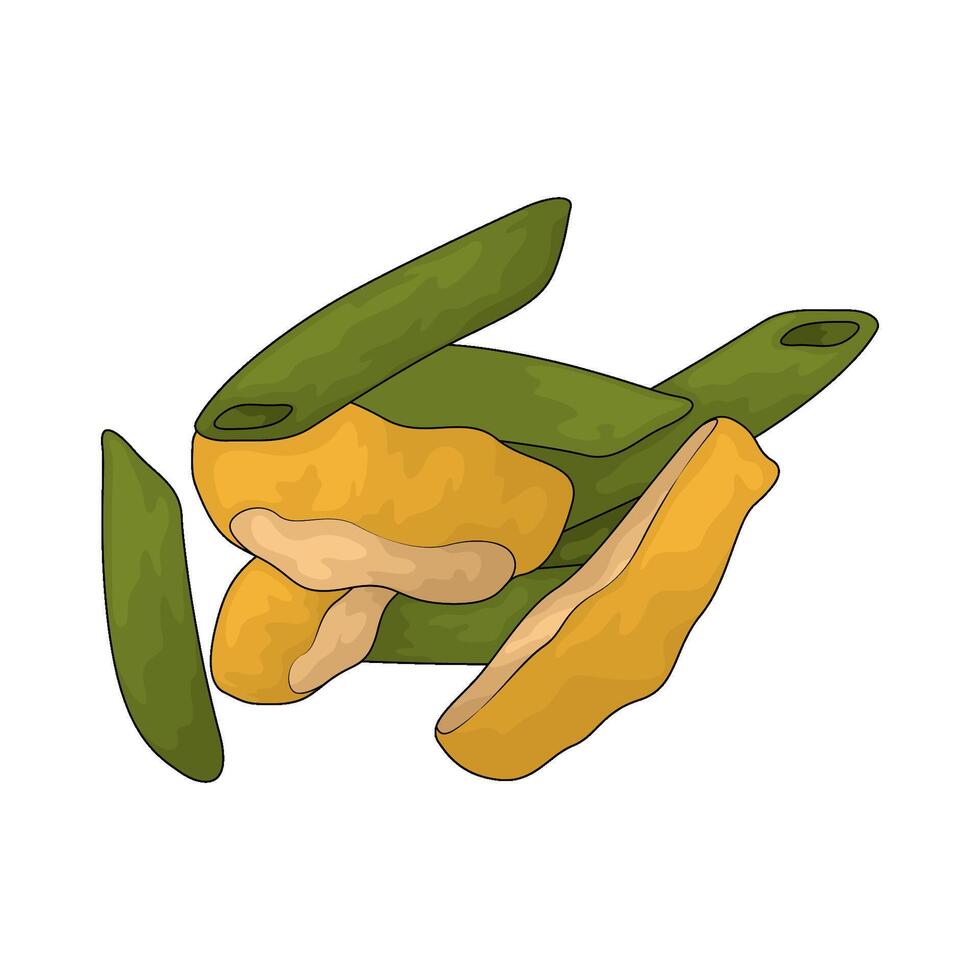 Chicken witrh macaroni pasta vector