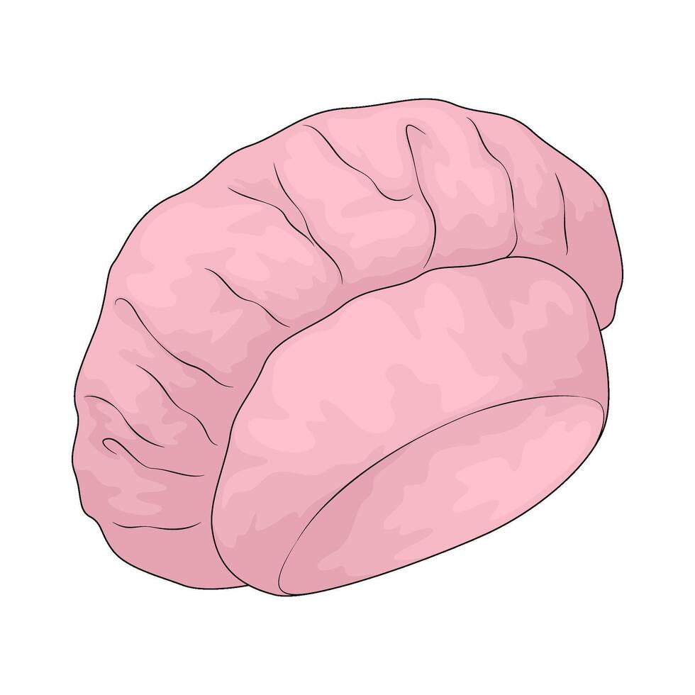 pink shower cap vector