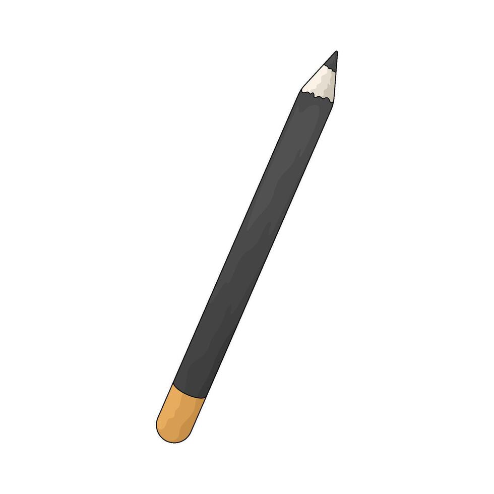 black eyebrow pencil vector