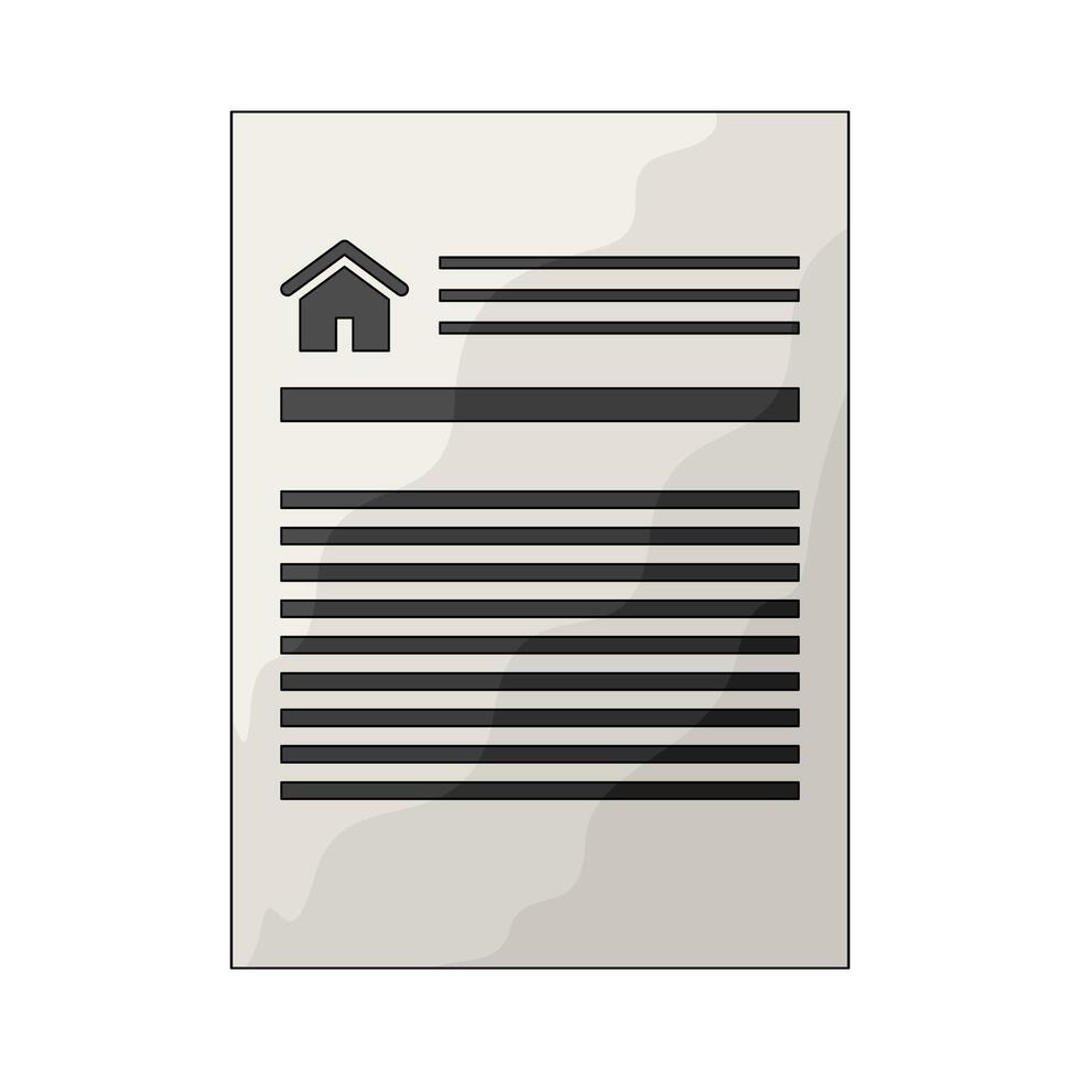 property document illustration vector